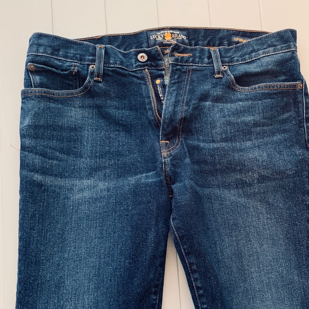 Men’s Lucky Brand Dark Blue Jeans 36X32 221s